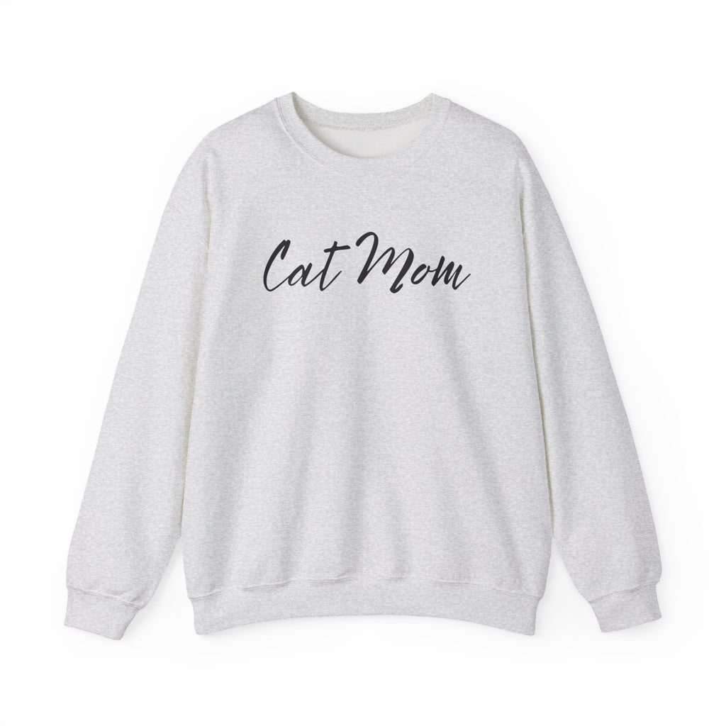 Cat Mom Crewneck Sweatshirt — Cozy Cat Lover Pullover
