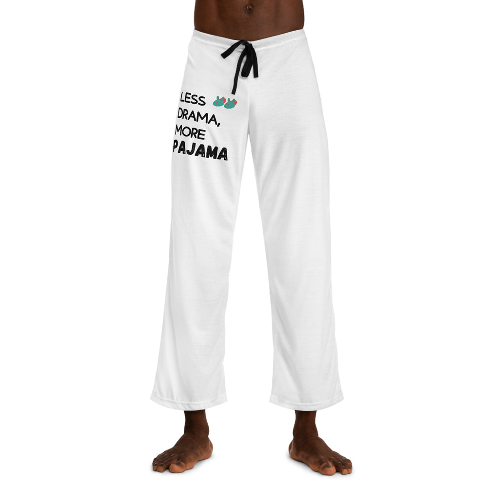 Men's Pajama Pants - "Less Drama, More Pajama" Cozy Lounge Pants