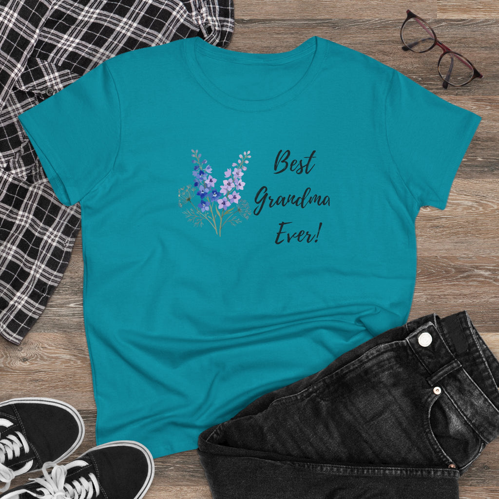 Best Grandma Ever! Floral Women's Tee