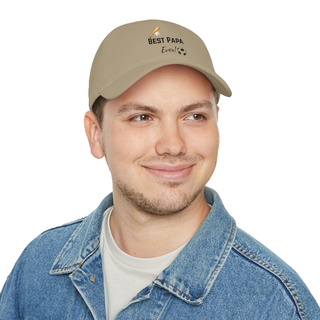 Best Papa Ever Baseball Cap — Dad Gift Soccer & Baseball Hat