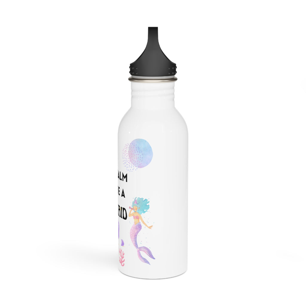 Mermaid Stainless Steel Water Bottle — "Keep Calm and Be a Mermaid"