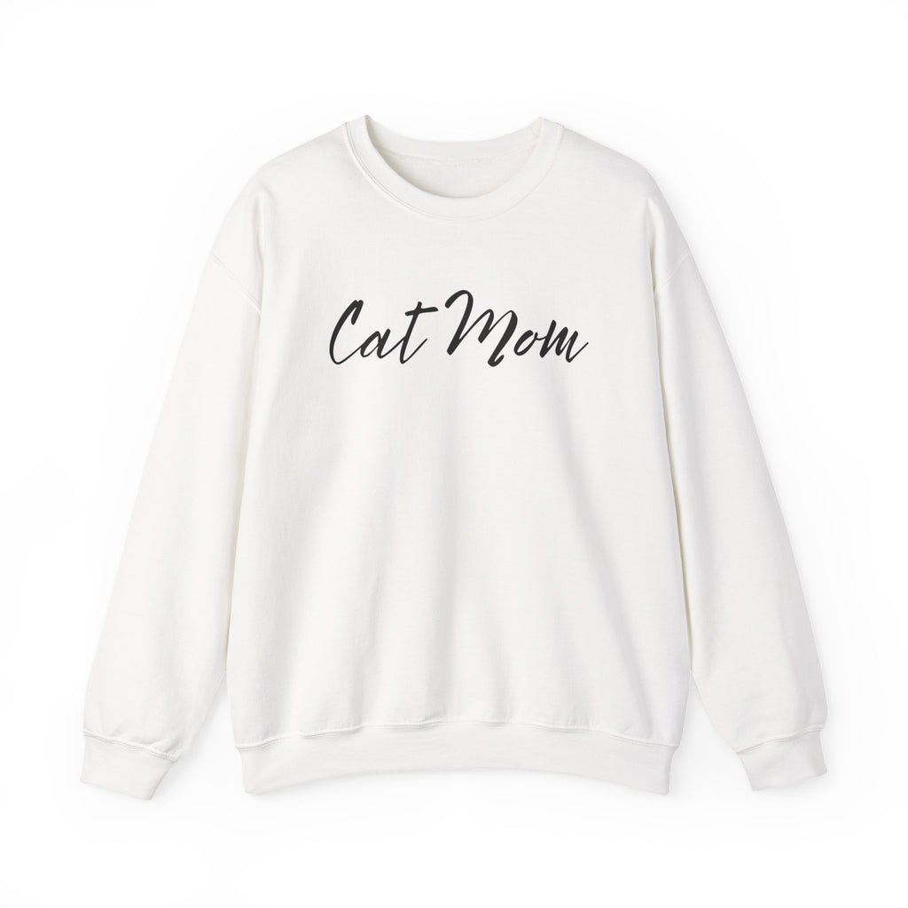 Cat Mom Crewneck Sweatshirt — Cozy Cat Lover Pullover