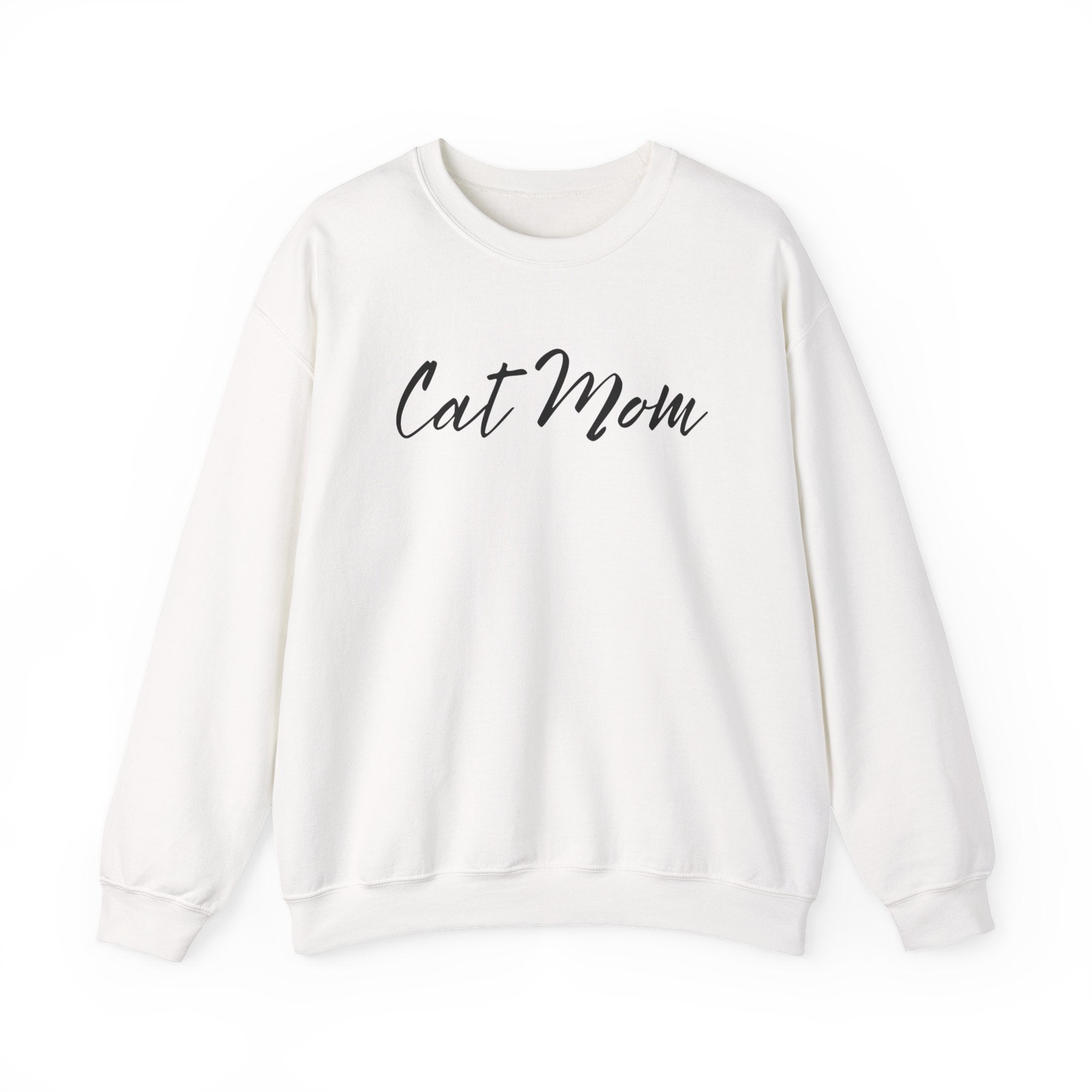 Cat Mom Crewneck Sweatshirt — Cozy Cat Lover Pullover