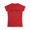 Cat Mom T‑Shirt — Women's Funny Cat Lover Tee