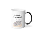 Color-Changing Mug — “I’m Not Lazy, I’m Just Part Cat” Cute Cat Coffee Mug, 11oz