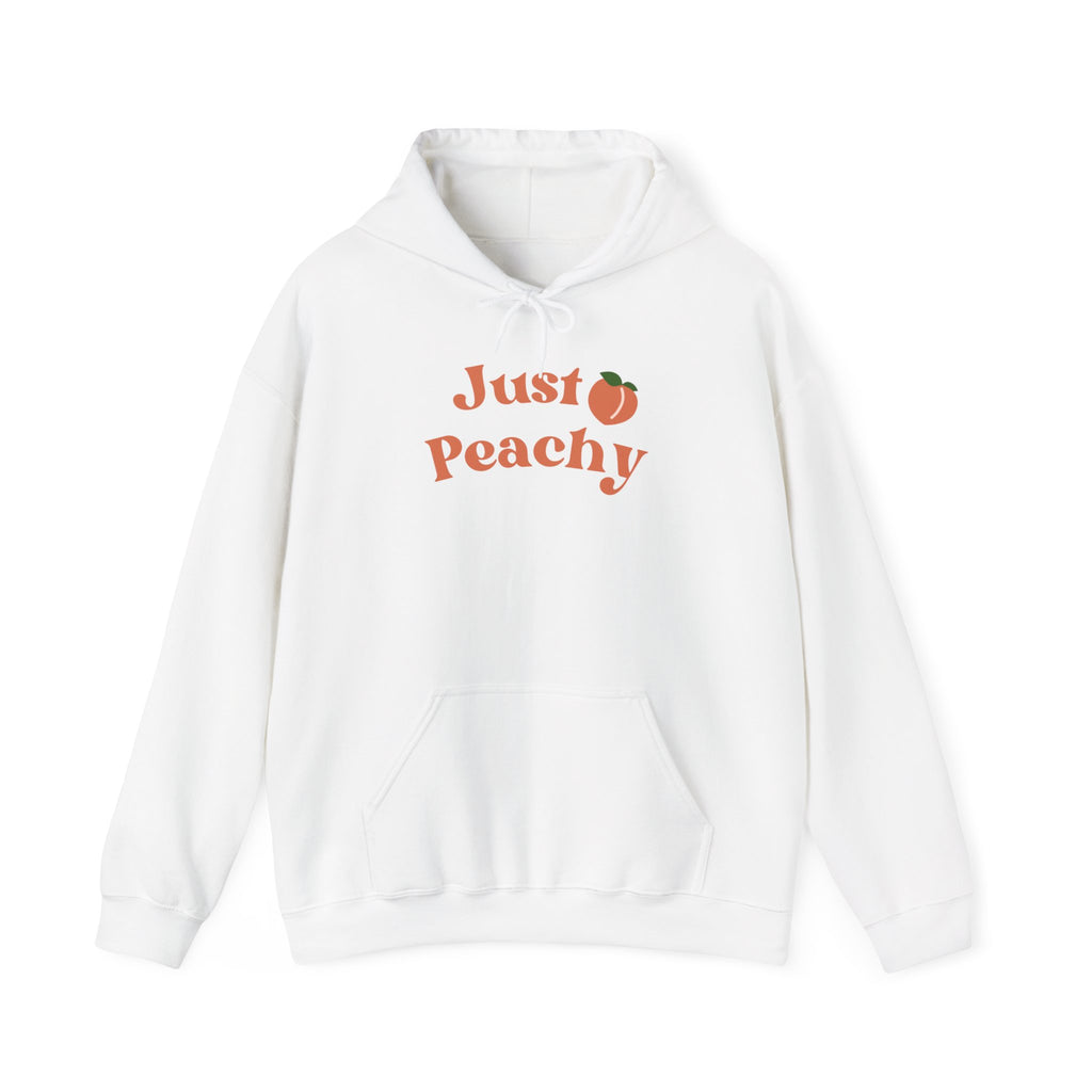 Just Peachy Hoodie – Cute Peach Graphic Pullover Sweatshirt