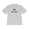 Dog Dad Moisture-Wicking Tee — Paw Print Graphic Shirt for Dog Lovers