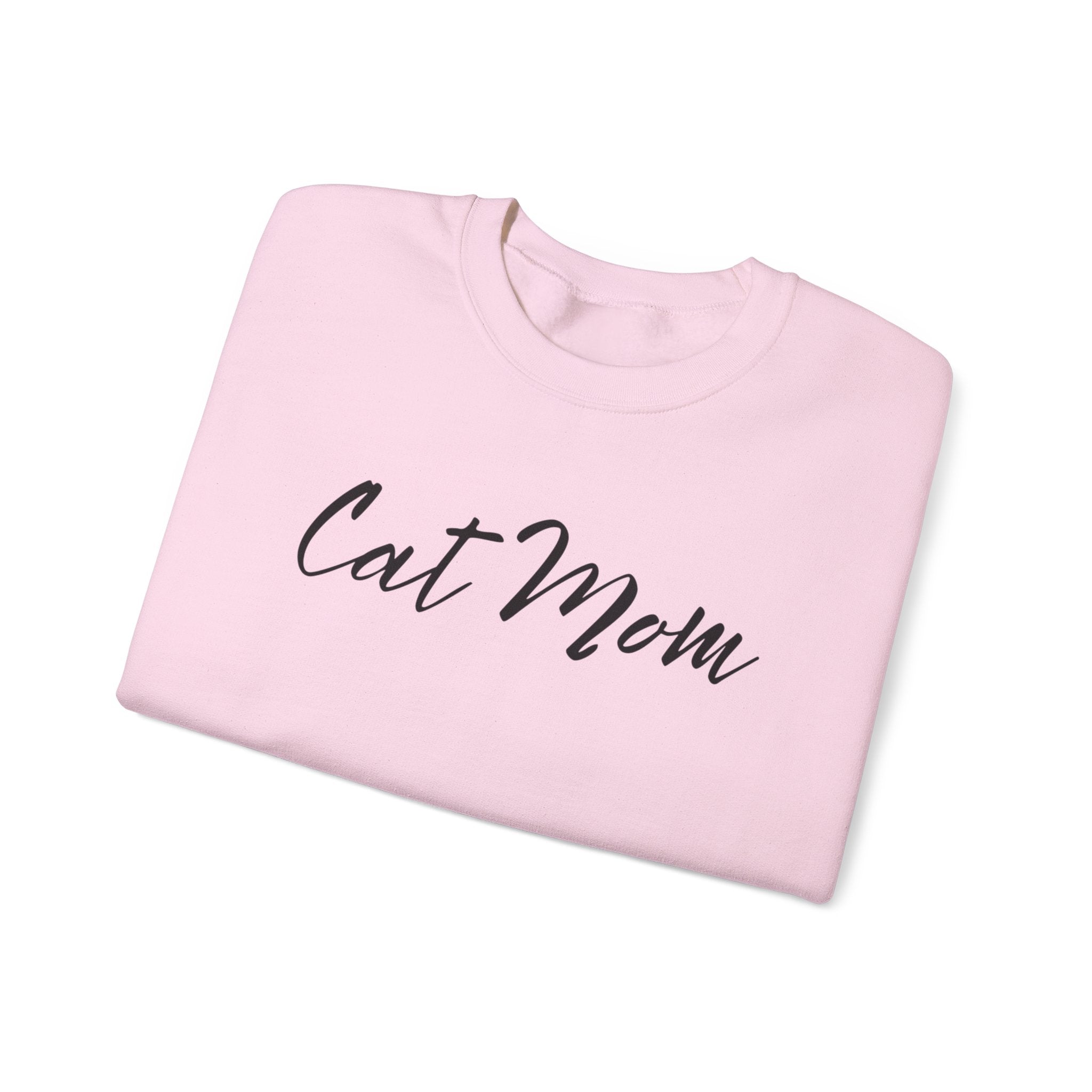 Cat Mom Crewneck Sweatshirt — Cozy Cat Lover Pullover