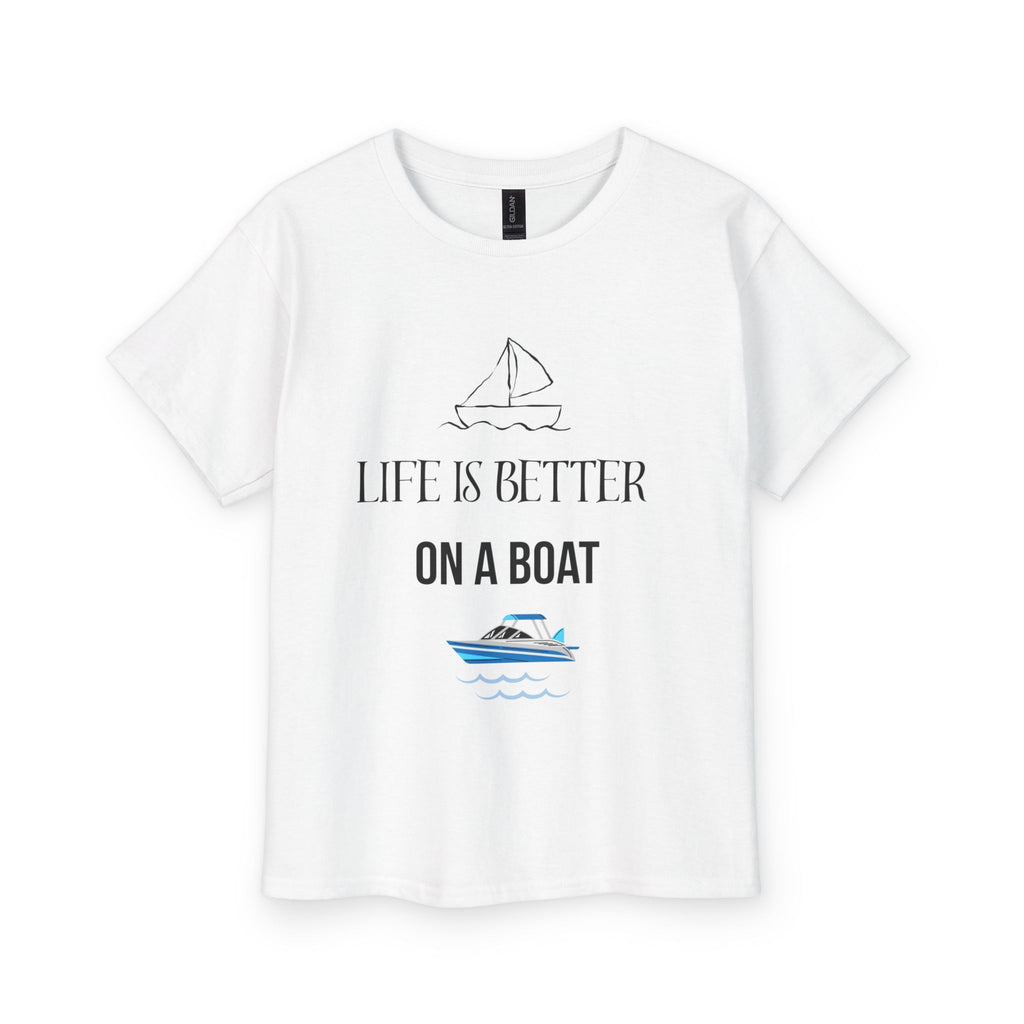 Youth Tee - "Life Is Better On A Boat" Kids Nautical Boat Shirt
