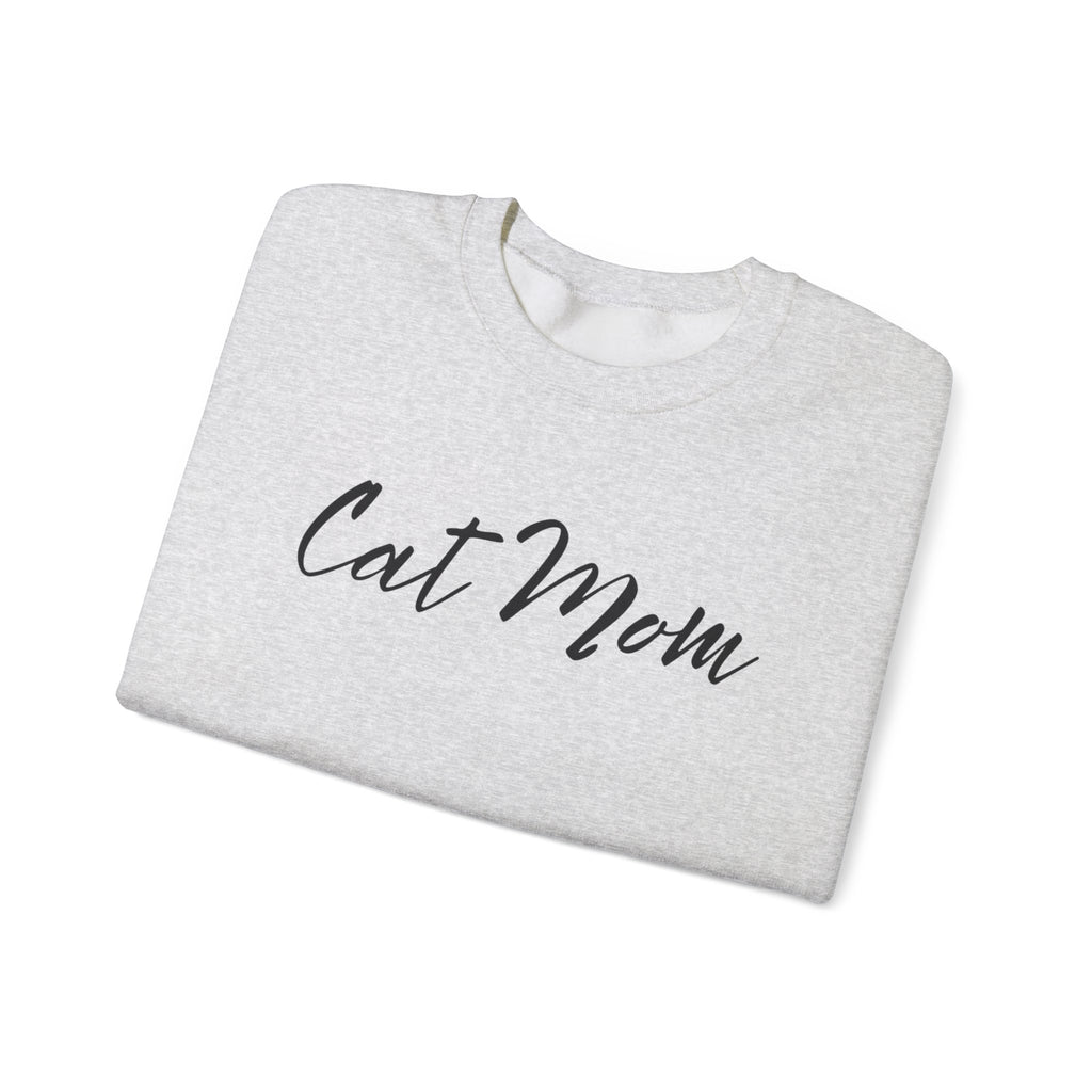 Cat Mom Crewneck Sweatshirt — Cozy Cat Lover Pullover