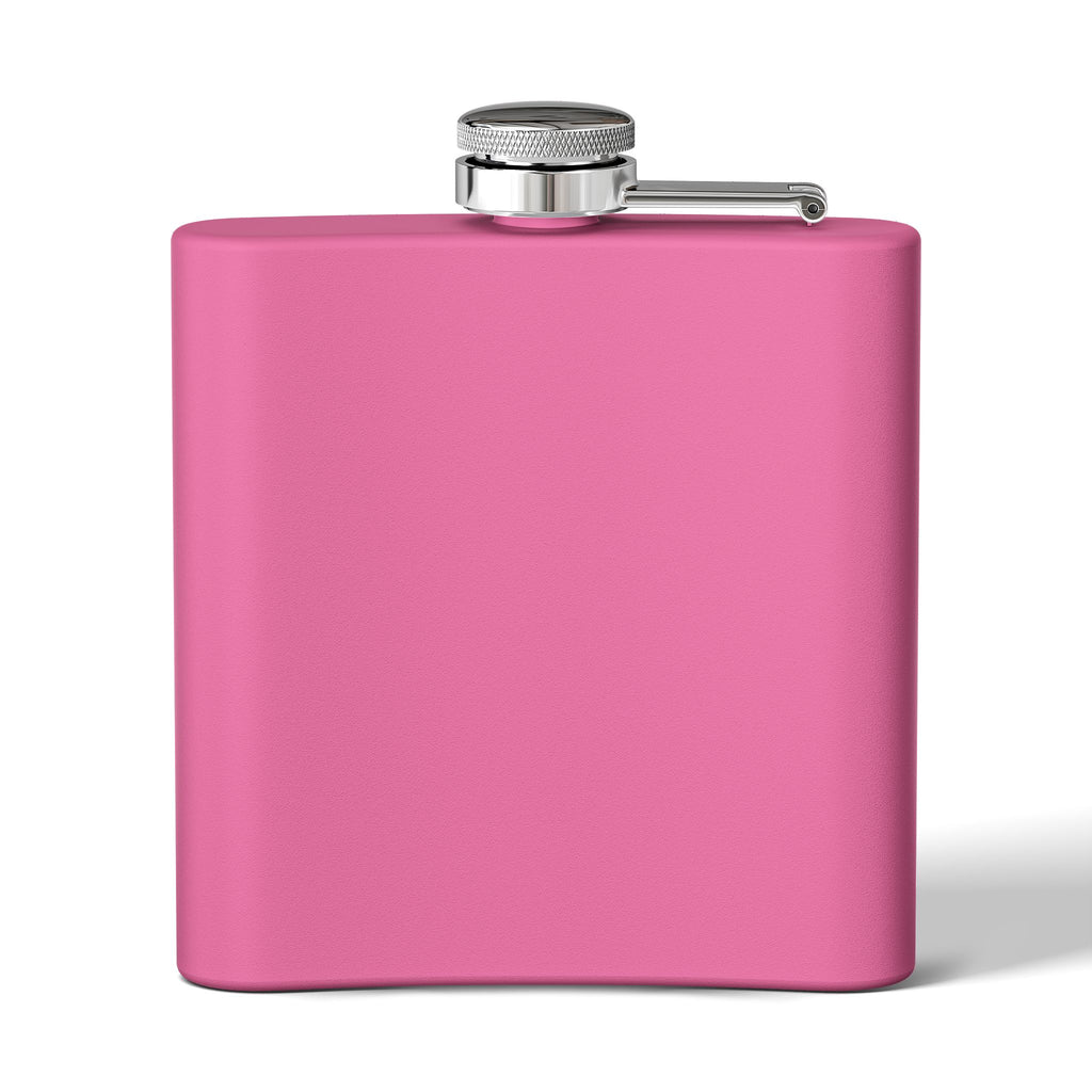 Flask — "Just Peachy" Stainless Steel 6oz Hip Flask