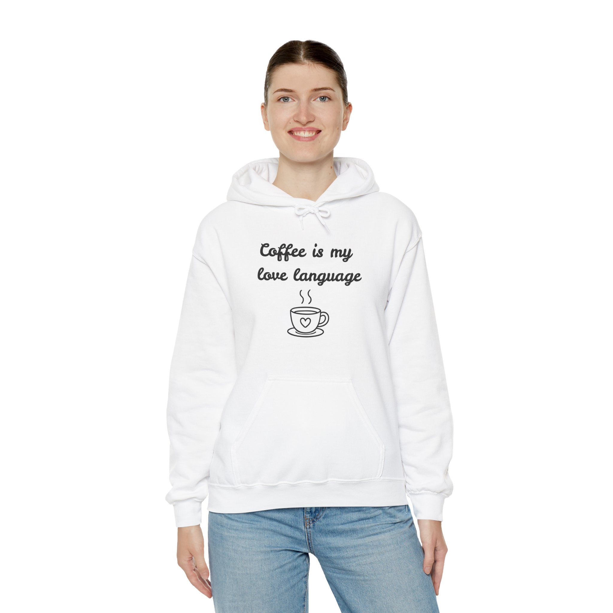 Coffee Is My Love Language Hoodie – Cute Coffee Lover Graphic Pullover