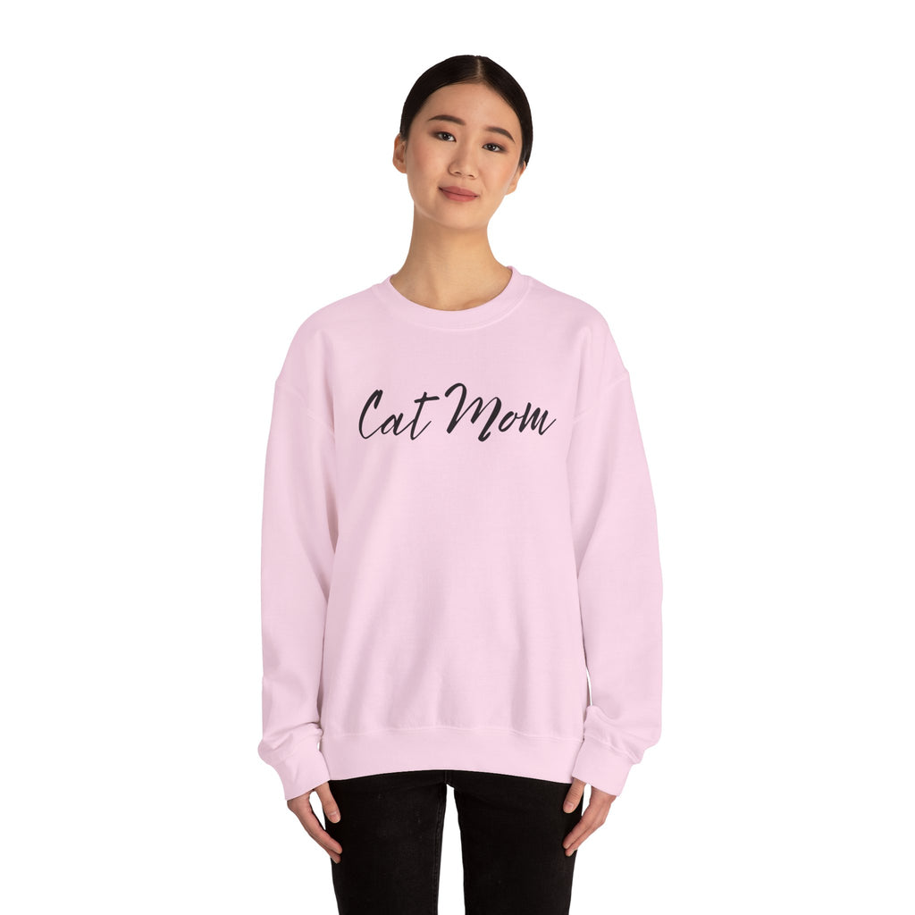 Cat Mom Crewneck Sweatshirt — Cozy Cat Lover Pullover