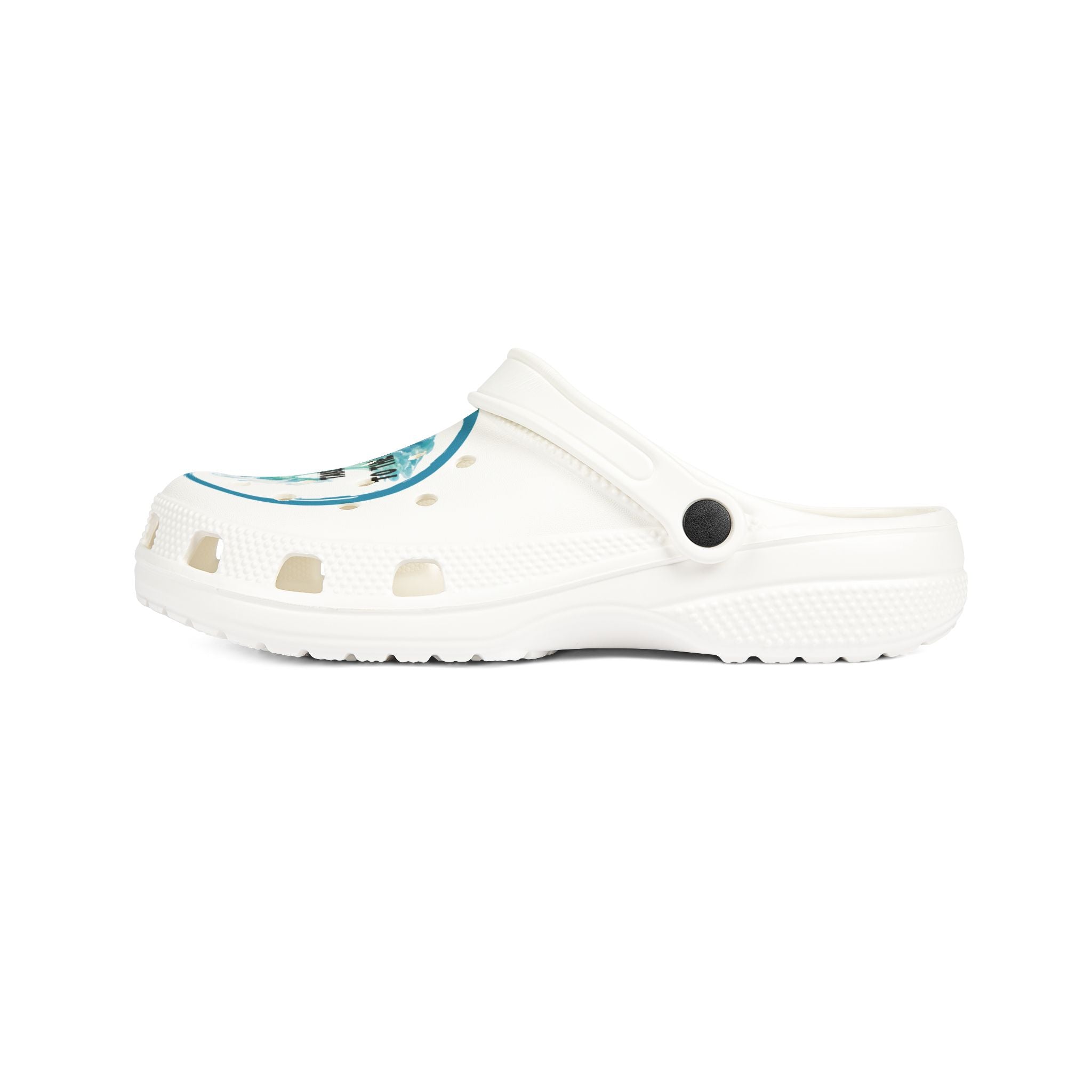 Take Me to the Ocean EVA Clogs — Watercolor Wave Slip-On Shoes