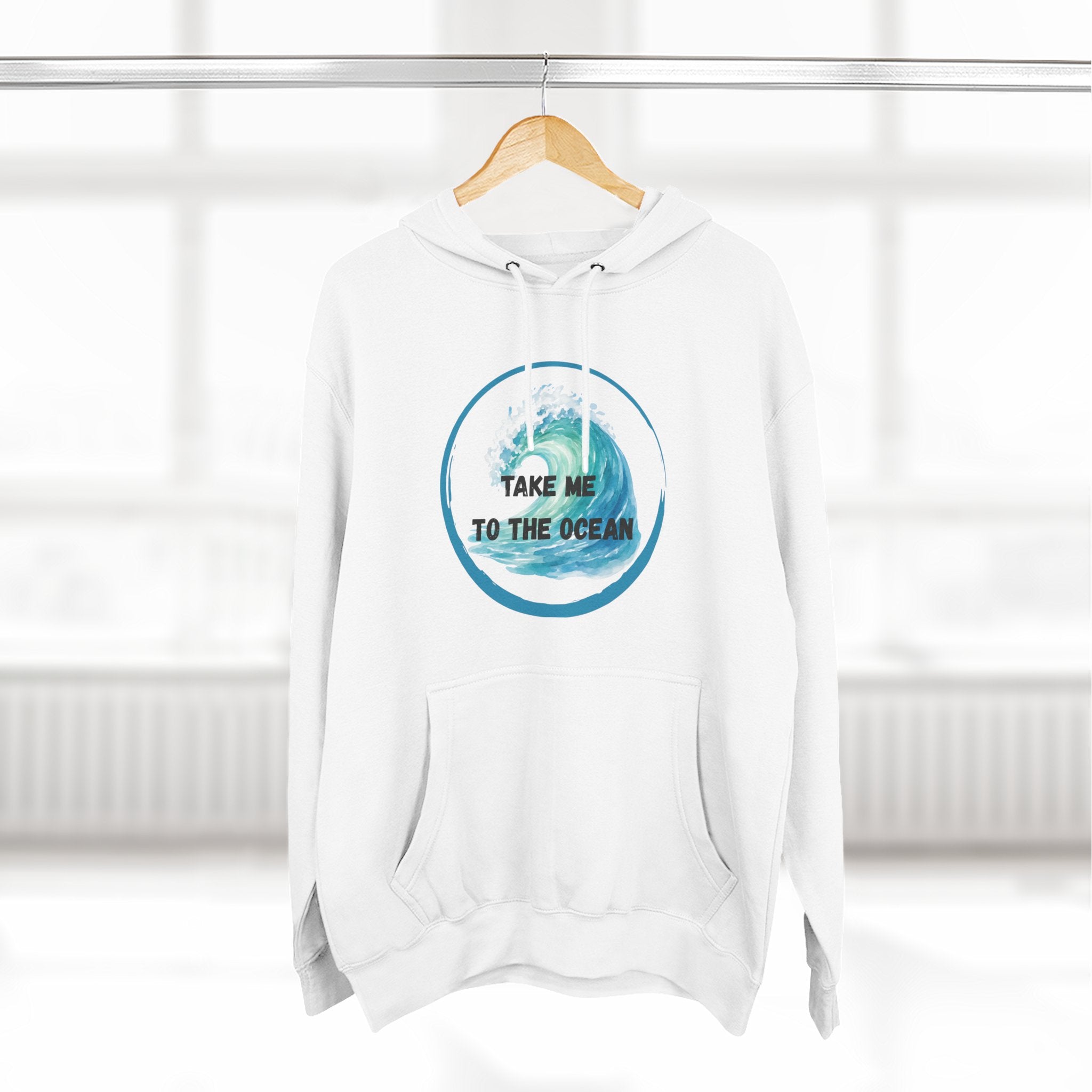 Ocean Vibes Hoodie — “Take Me To The Ocean” Graphic Pullover