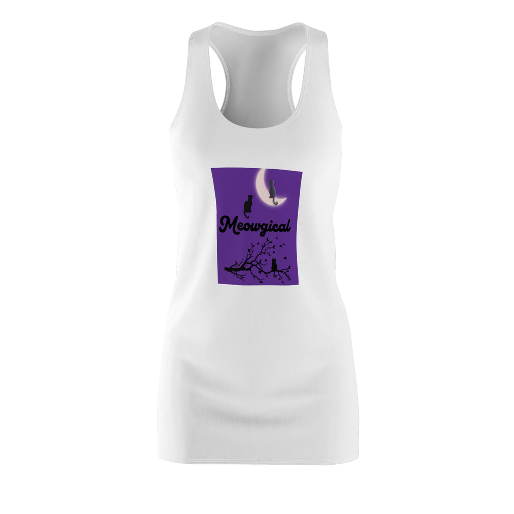Meowgical Cat Moon Racerback Dress