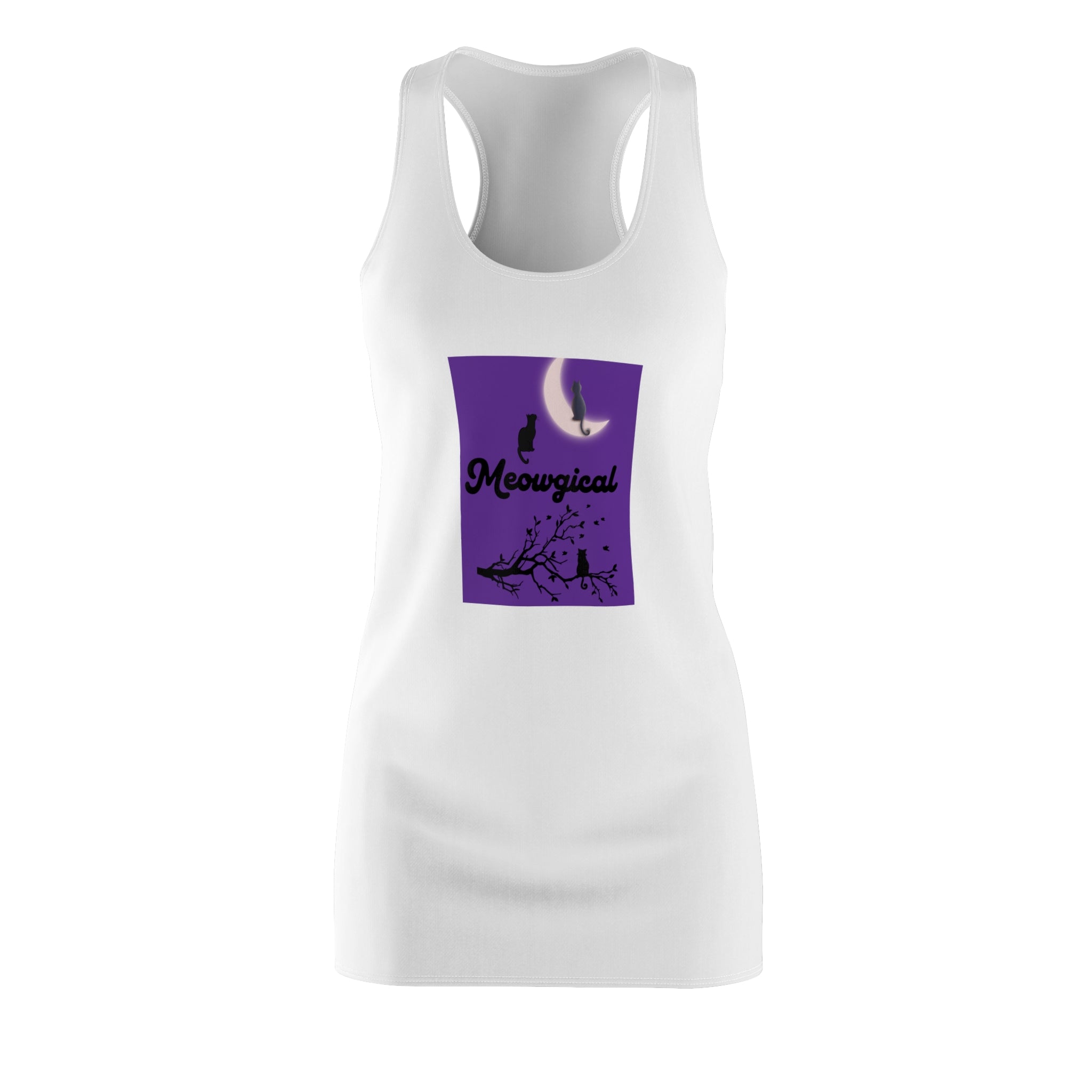 Meowgical Cat Moon Racerback Dress