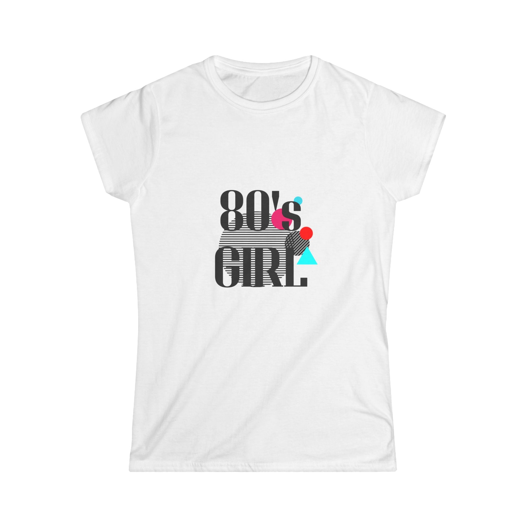 80s Girl T-Shirt — Retro Geometric 1980s Tribute Tee