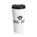 Dog Dad Stainless Steel Travel Mug – Paw Print Insulated Tumbler