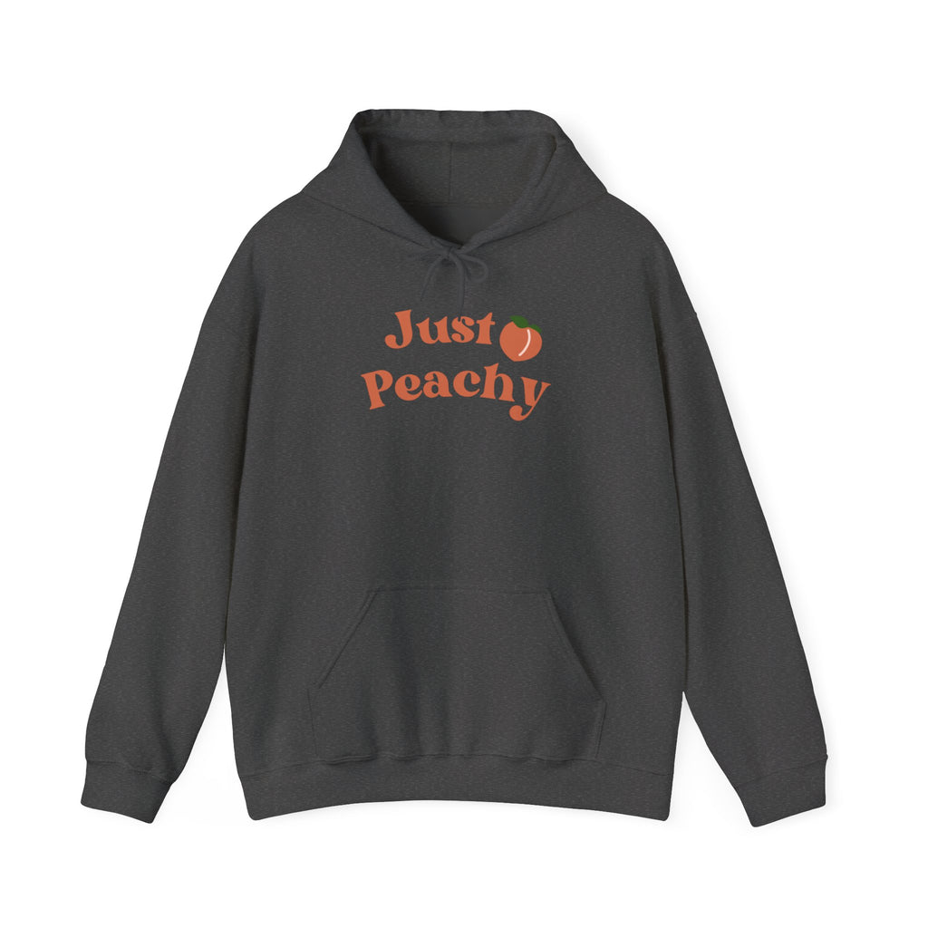 Just Peachy Hoodie – Cute Peach Graphic Pullover Sweatshirt