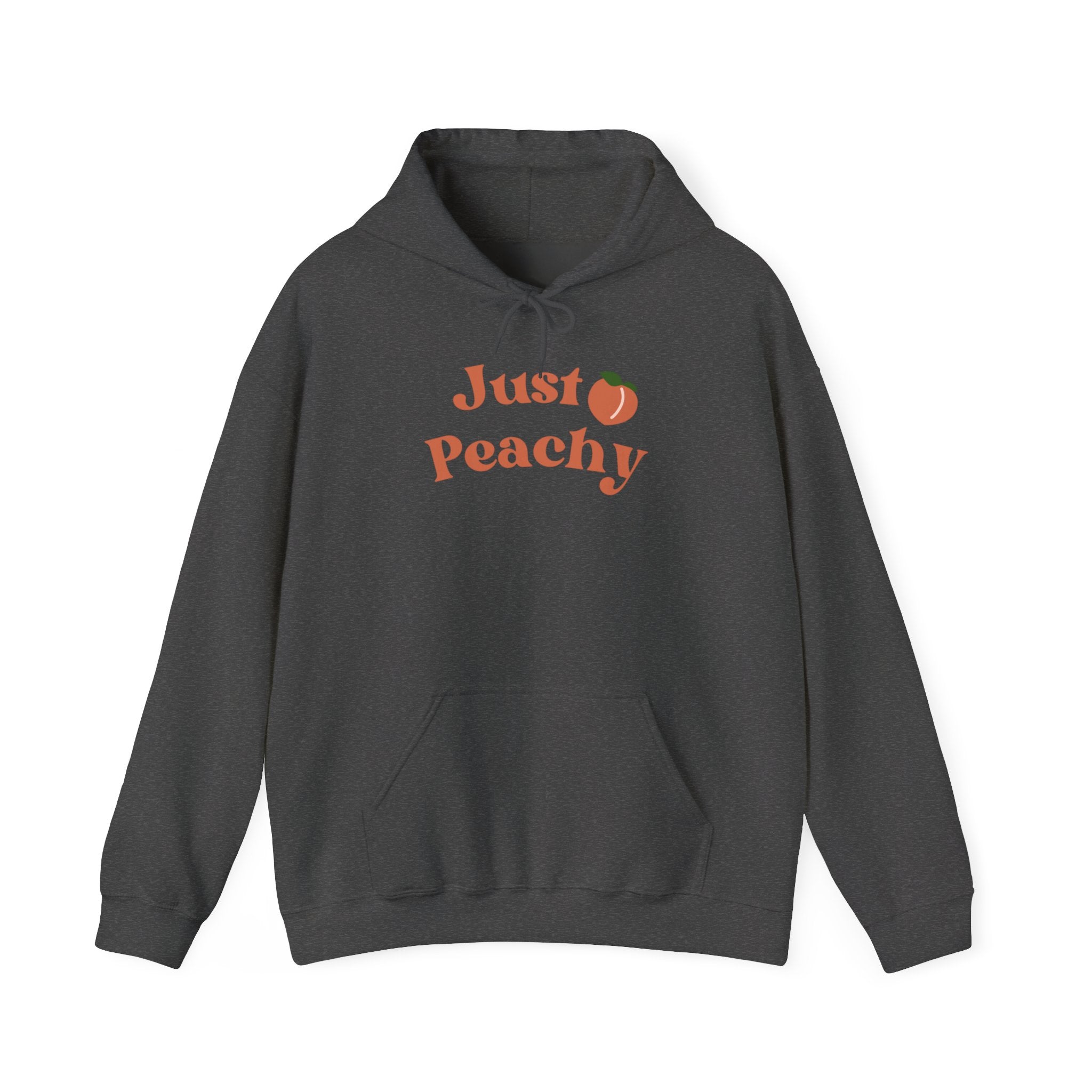 Just Peachy Hoodie – Cute Peach Graphic Pullover Sweatshirt