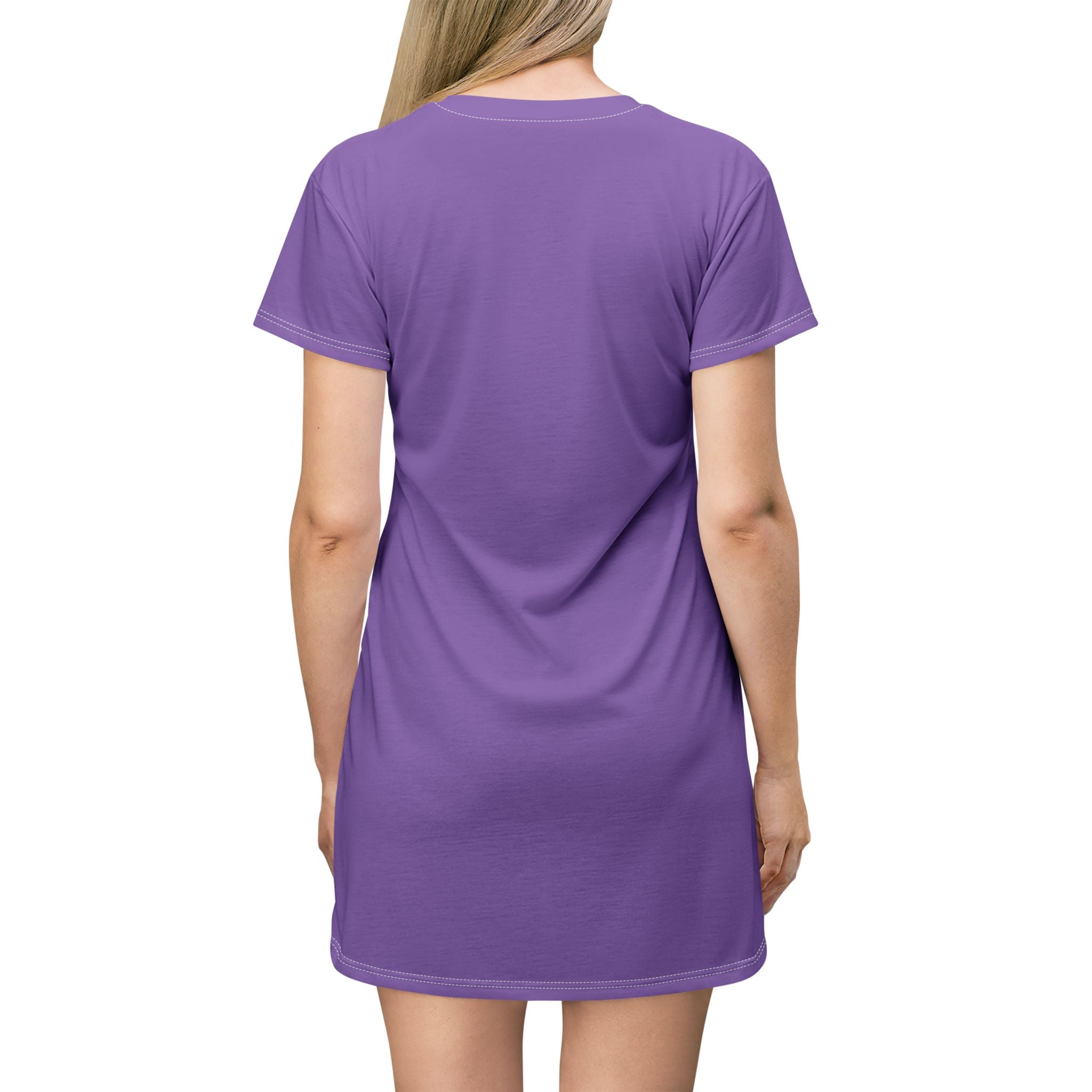 'Rage Consumes Me' Cute Butterfly T-Shirt Dress - Pink Graphic AOP Dress