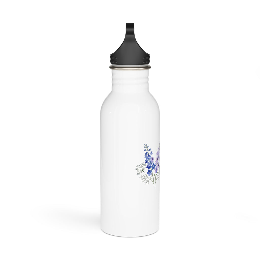 Best Grandma Ever Stainless Steel Water Bottle — Floral Lavender Travel Bottle