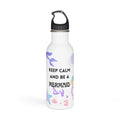 Mermaid Stainless Steel Water Bottle — "Keep Calm and Be a Mermaid"