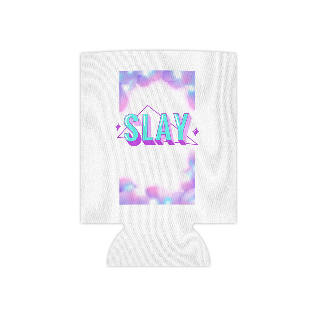 SLAY Can Cooler — Pastel Cloud Graphic Drink Koozie