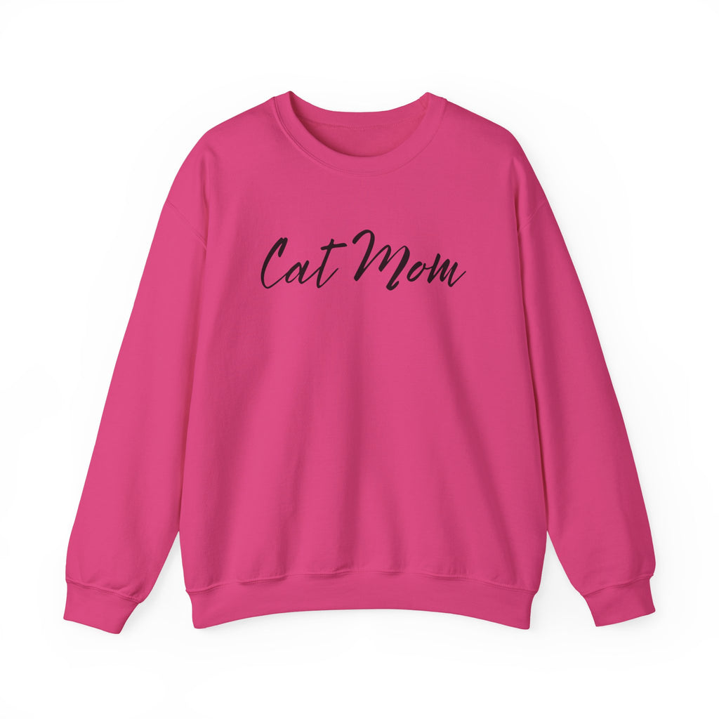 Cat Mom Crewneck Sweatshirt — Cozy Cat Lover Pullover