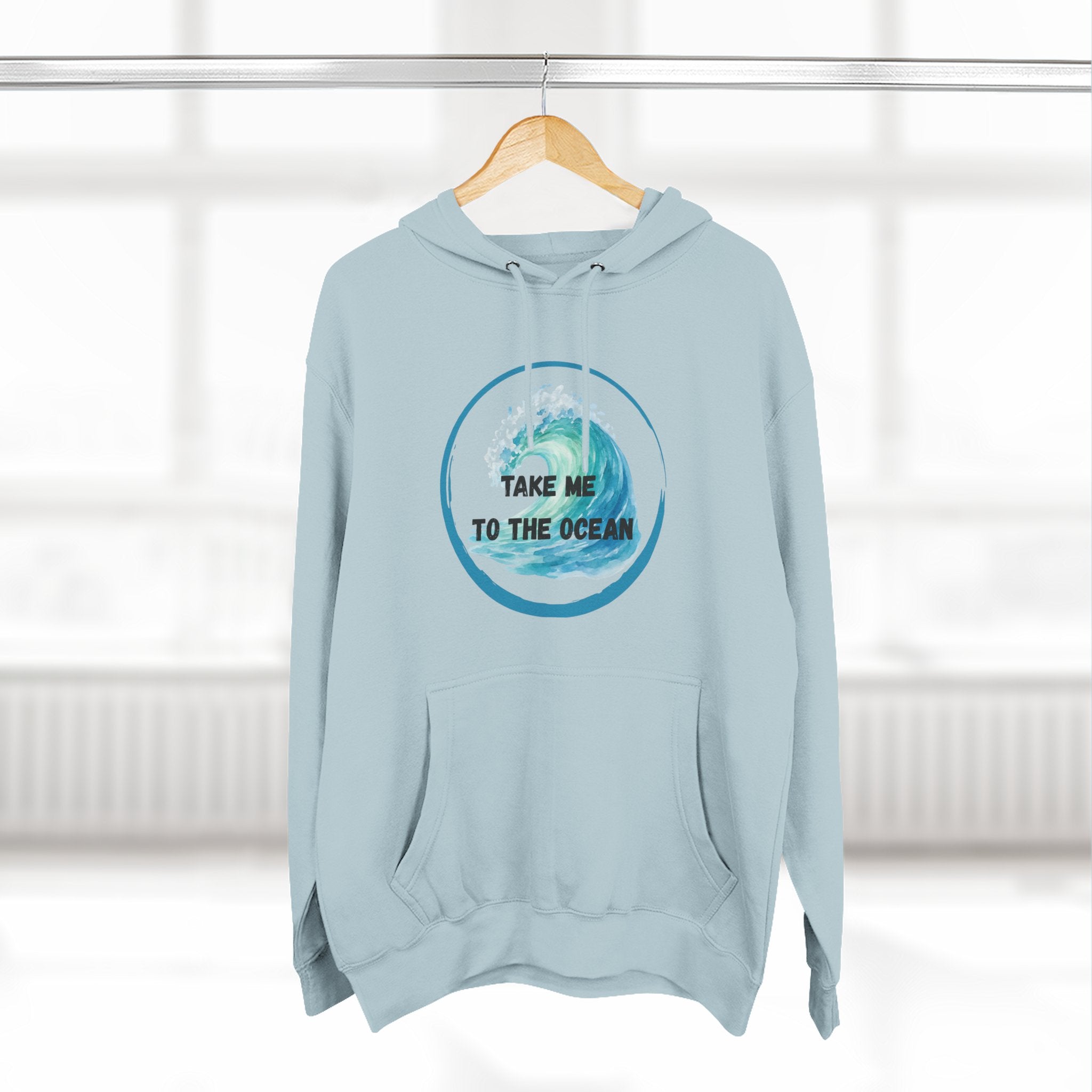 Ocean Vibes Hoodie — “Take Me To The Ocean” Graphic Pullover
