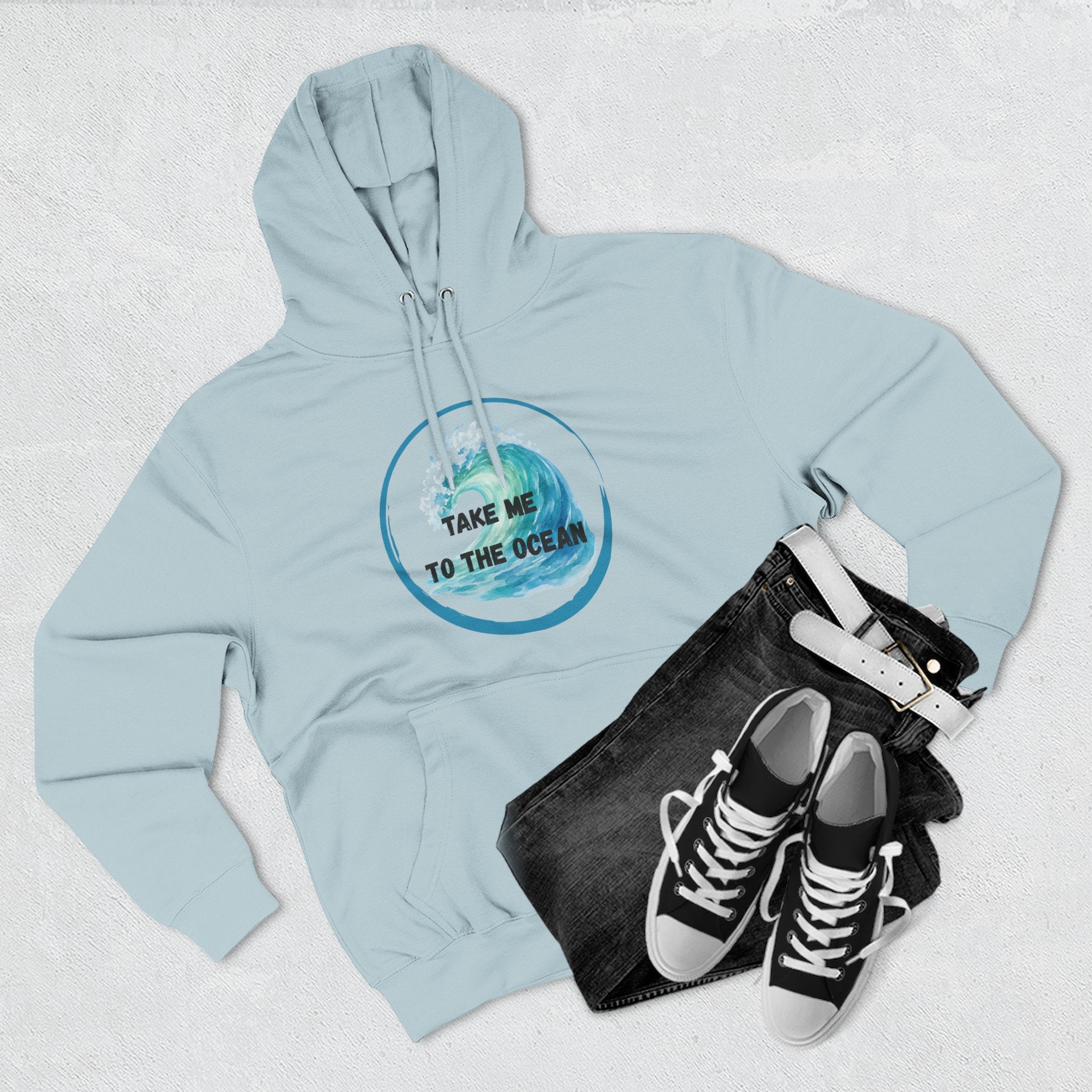 Ocean Vibes Hoodie — “Take Me To The Ocean” Graphic Pullover