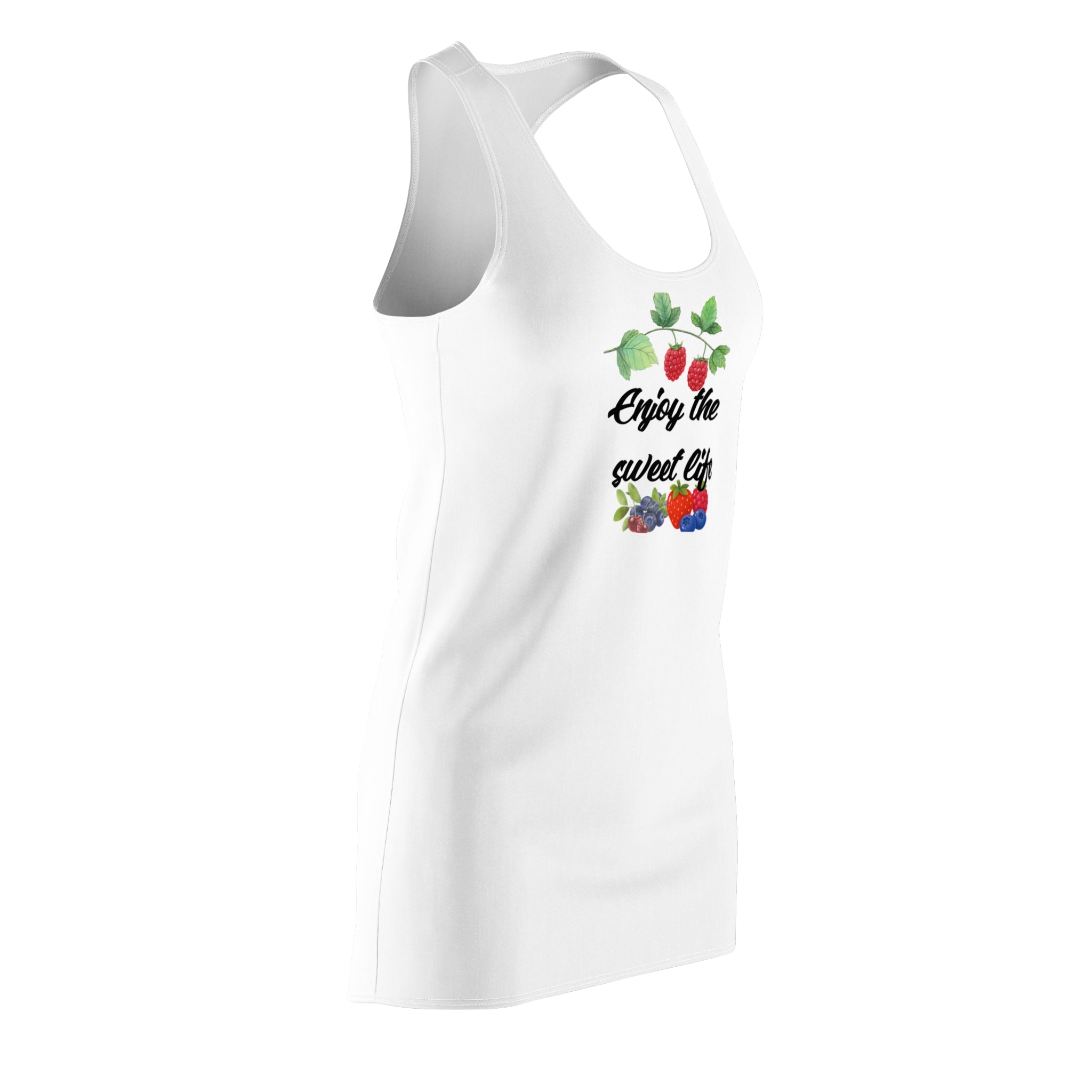Enjoy the Sweet Life Racerback Dress — Strawberry & Berry Summer Graphic