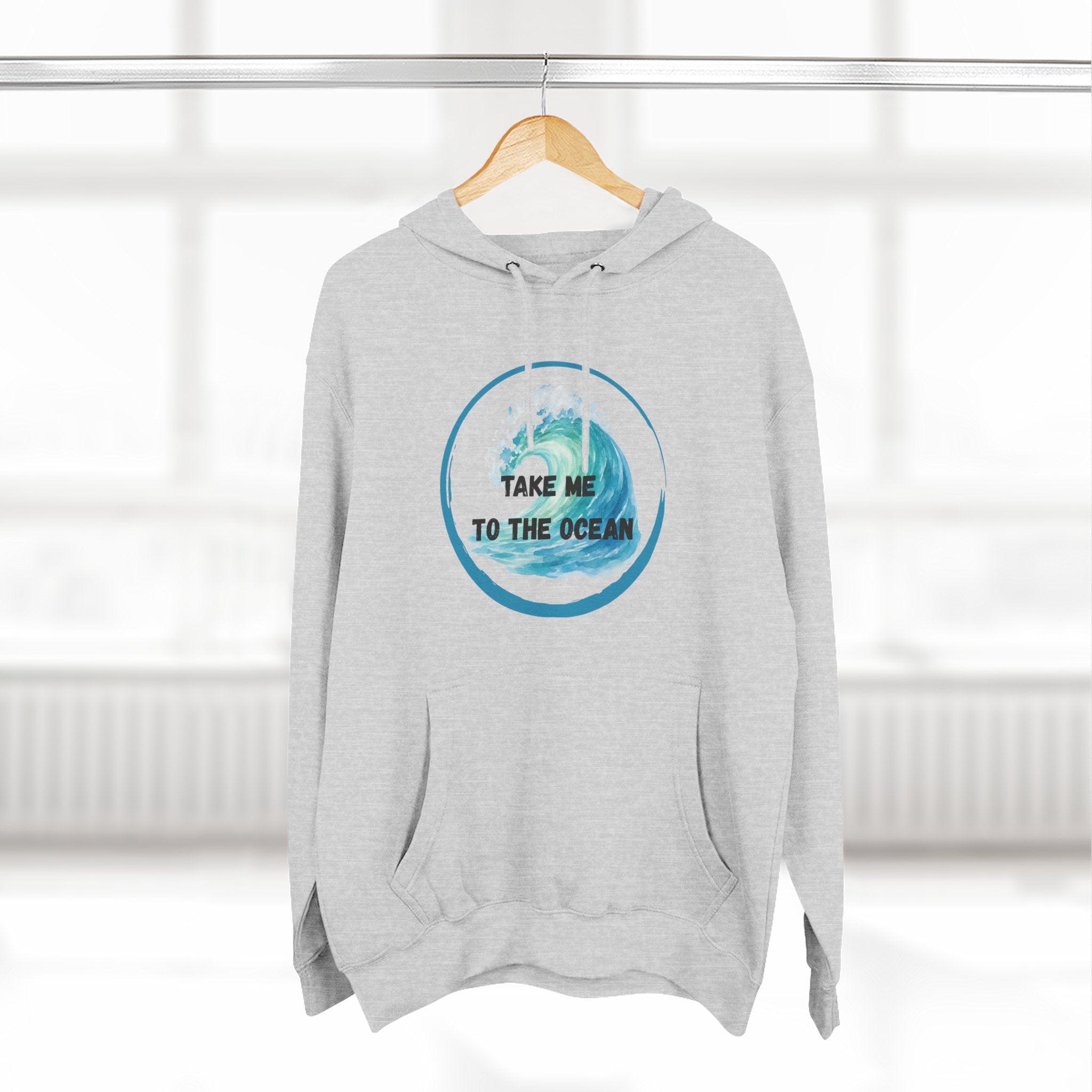 Ocean Vibes Hoodie — “Take Me To The Ocean” Graphic Pullover