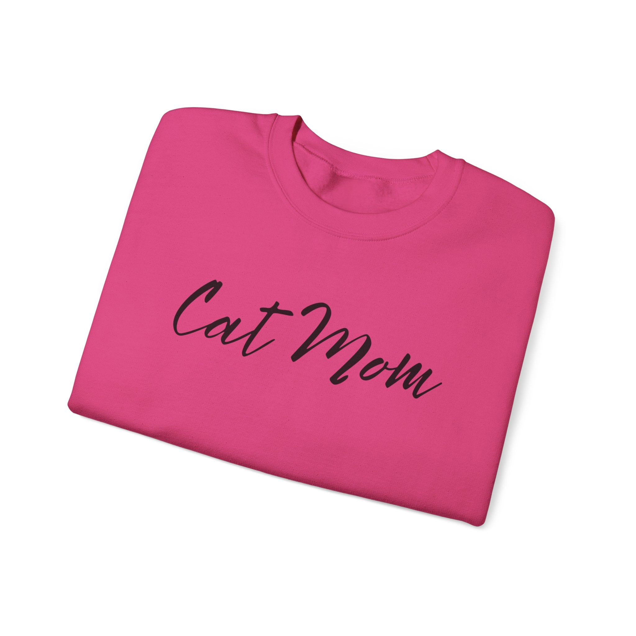 Cat Mom Crewneck Sweatshirt — Cozy Cat Lover Pullover
