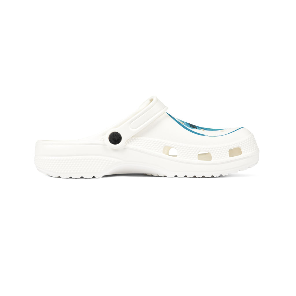 Take Me to the Ocean EVA Clogs — Watercolor Wave Slip-On Shoes