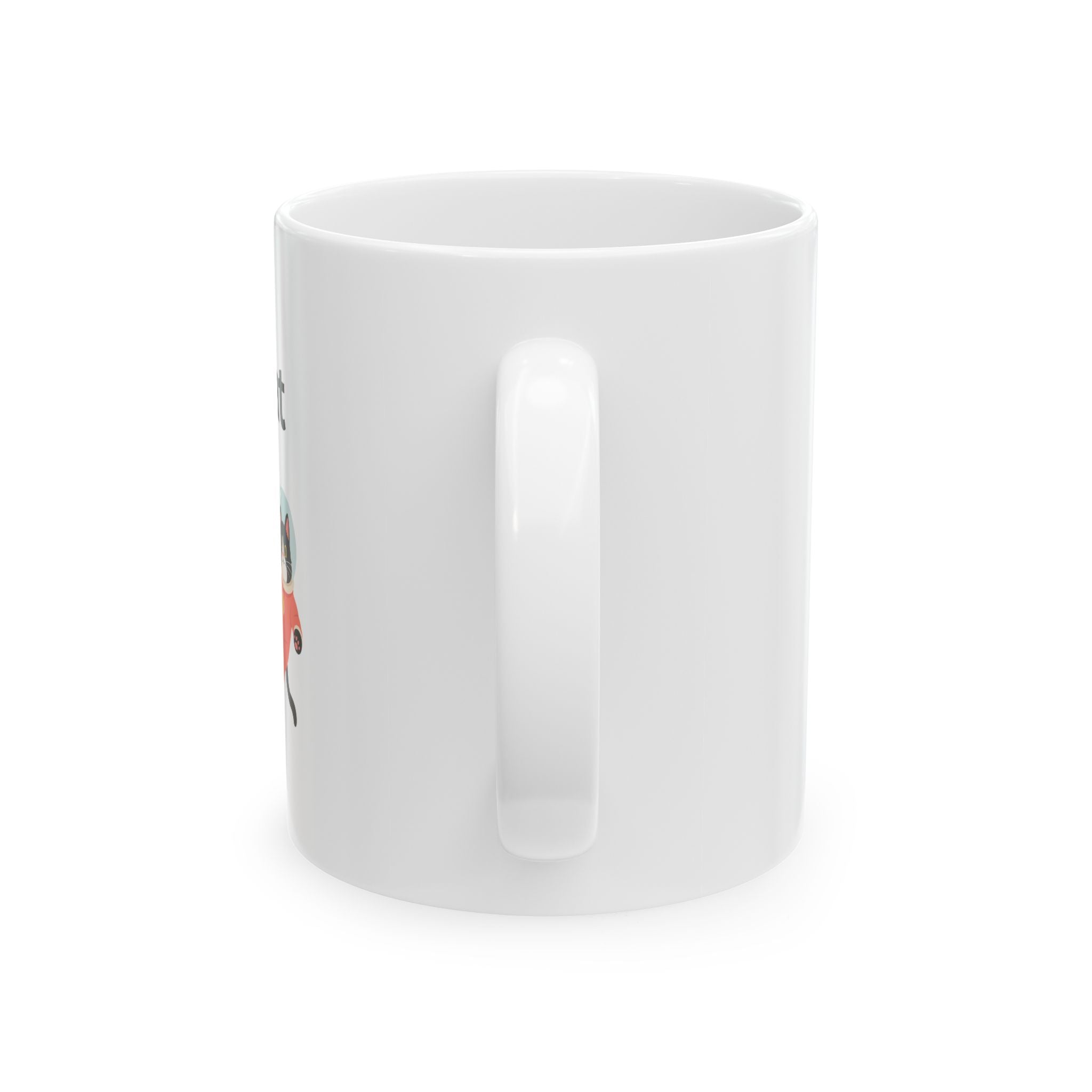 Ceramic Mug — "Tuxedo Mom" Floral Cat Coffee Cup (11oz, 15oz)