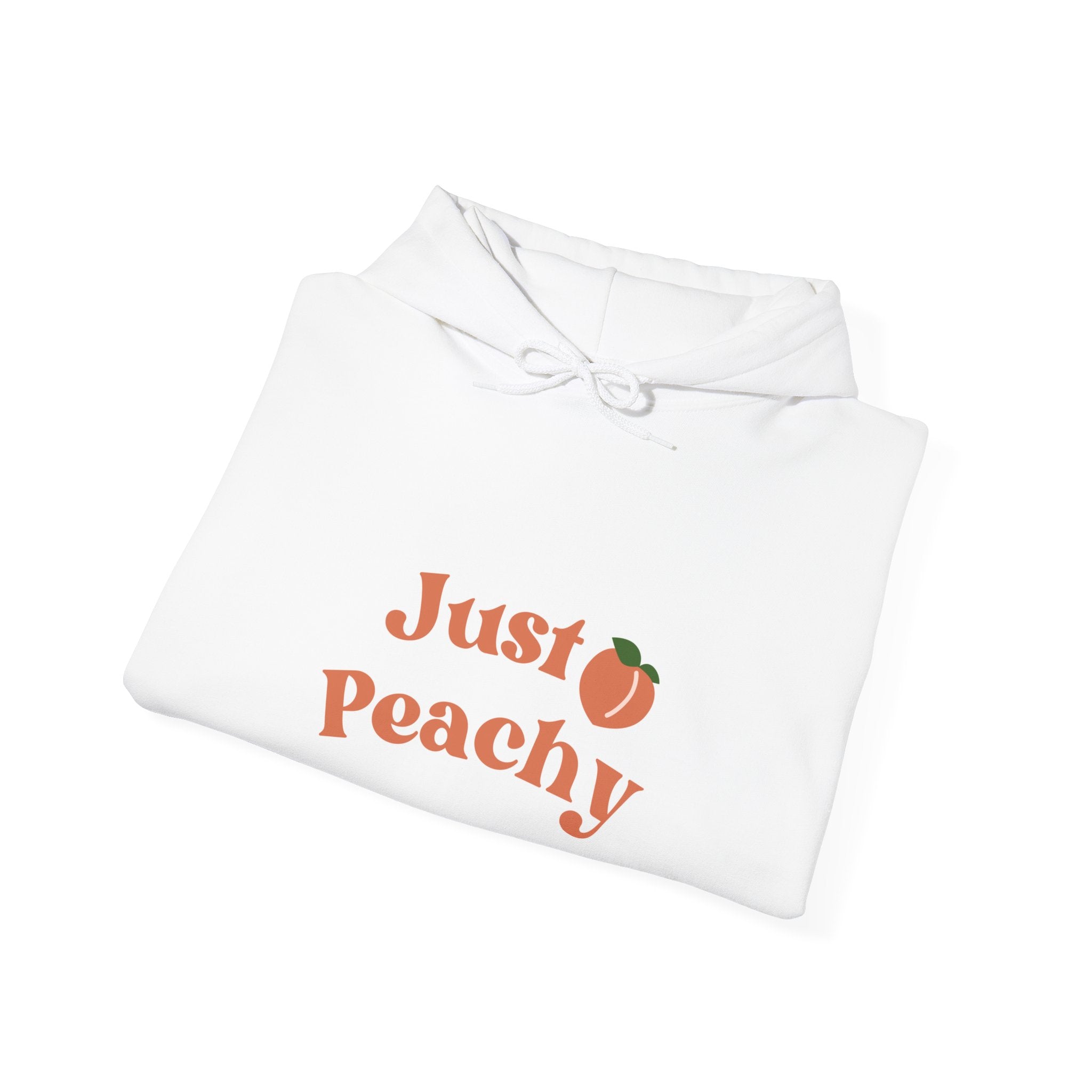 Just Peachy Hoodie – Cute Peach Graphic Pullover Sweatshirt