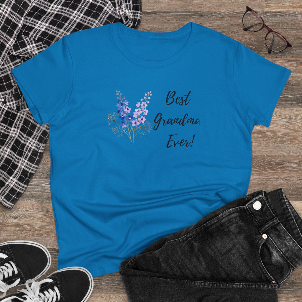 Best Grandma Ever! Floral Women's Tee