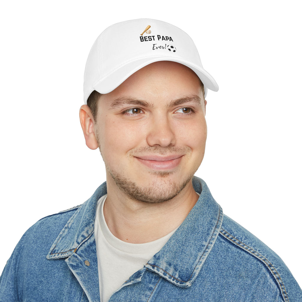 Best Papa Ever Baseball Cap — Dad Gift Soccer & Baseball Hat
