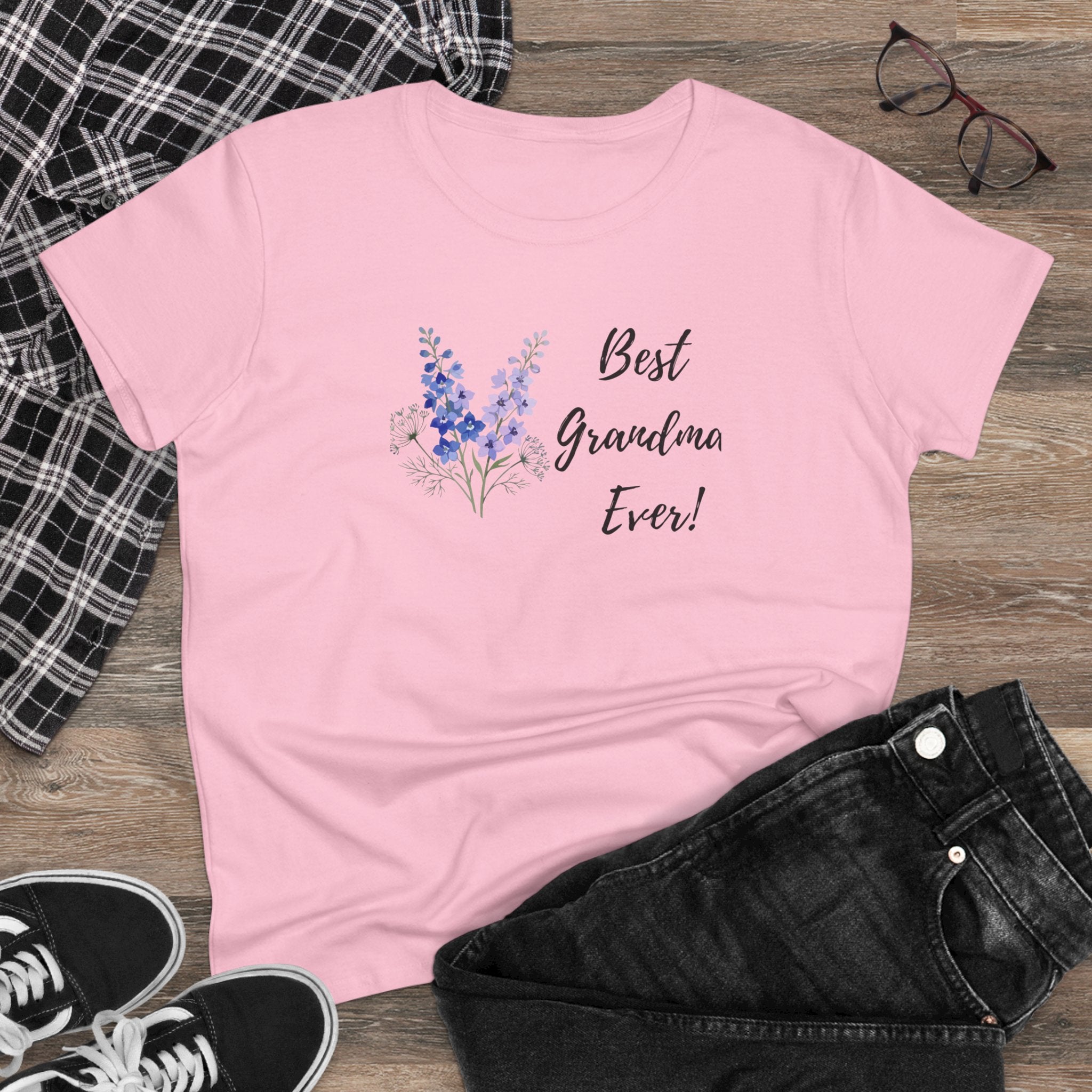 Best Grandma Ever! Floral Women's Tee
