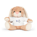 Teddy Bear Plush Toy — White T‑Shirt 'Best Grandma Ever' Floral Gift