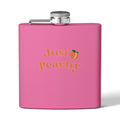 Flask — "Just Peachy" Stainless Steel 6oz Hip Flask