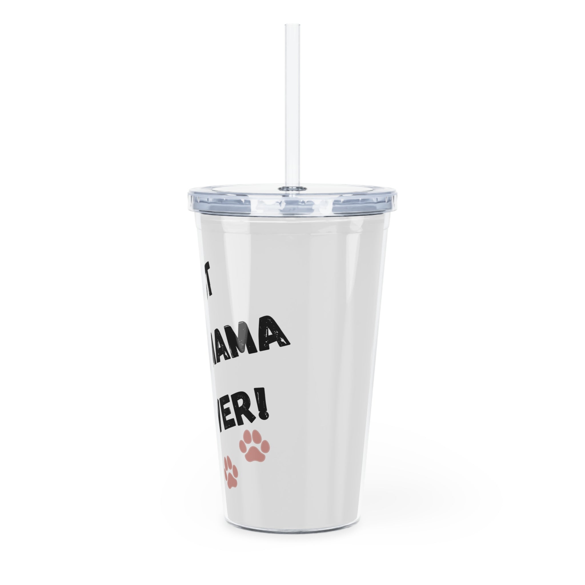 Best Dog Mama Ever Tumbler - Insulated Straw Cup for Dog Moms