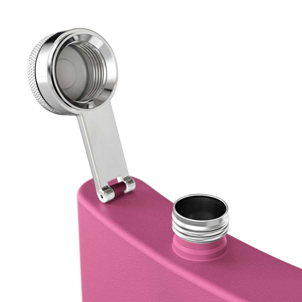 Flask — "Just Peachy" Stainless Steel 6oz Hip Flask