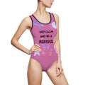Keep Calm and Be a Mermaid One-Piece Swimsuit
