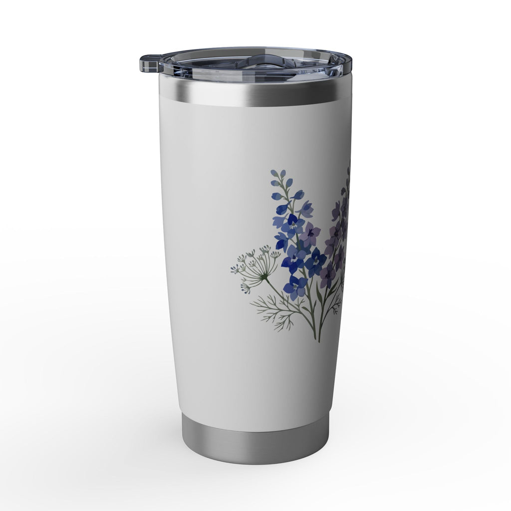 20oz Floral Grandma Tumbler — "Best Grandma Ever" Insulated Travel Cup