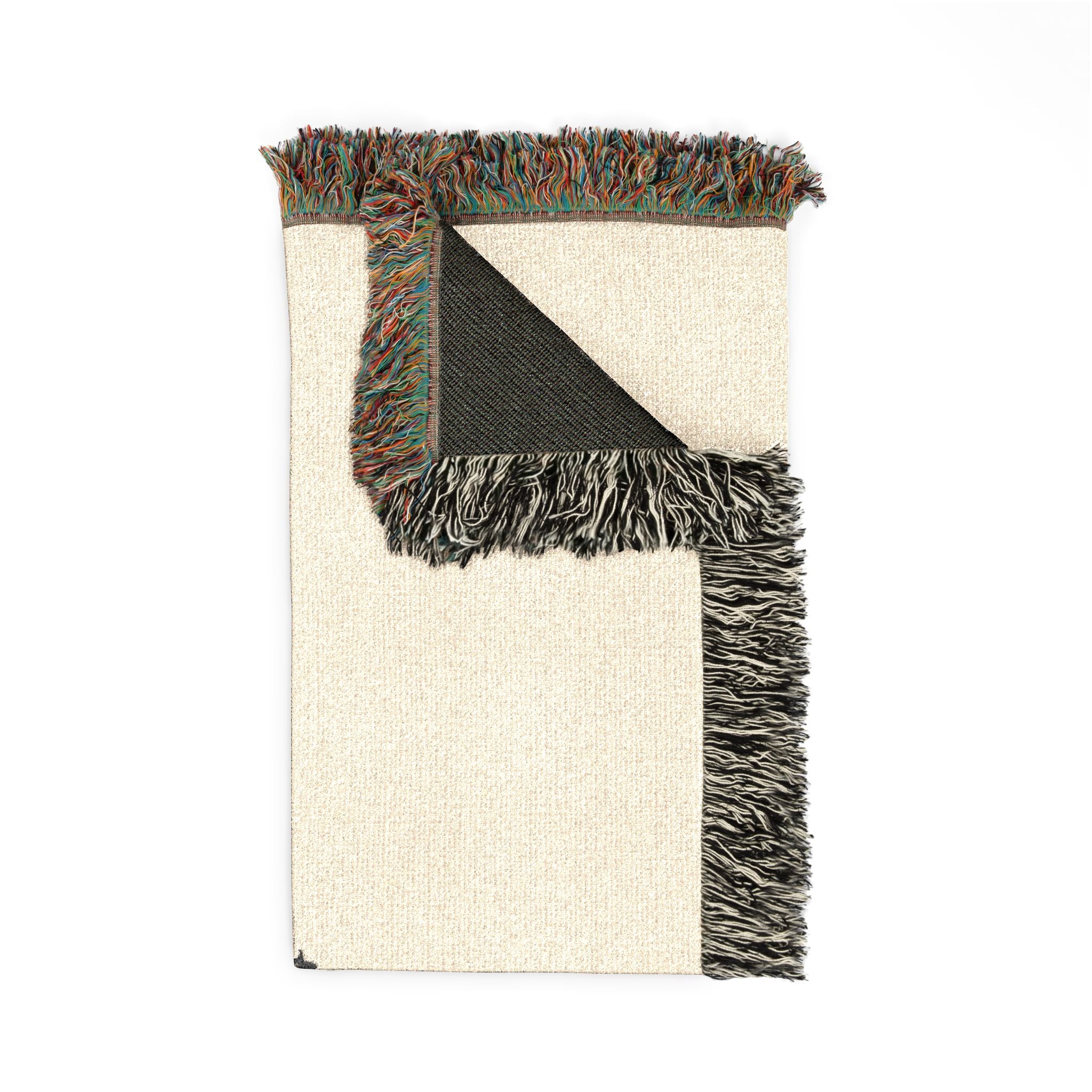 Cat Nap Woven Blanket — Cozy Decorative Throw with Sleeping Cat Design