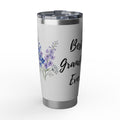 20oz Floral Grandma Tumbler — "Best Grandma Ever" Insulated Travel Cup