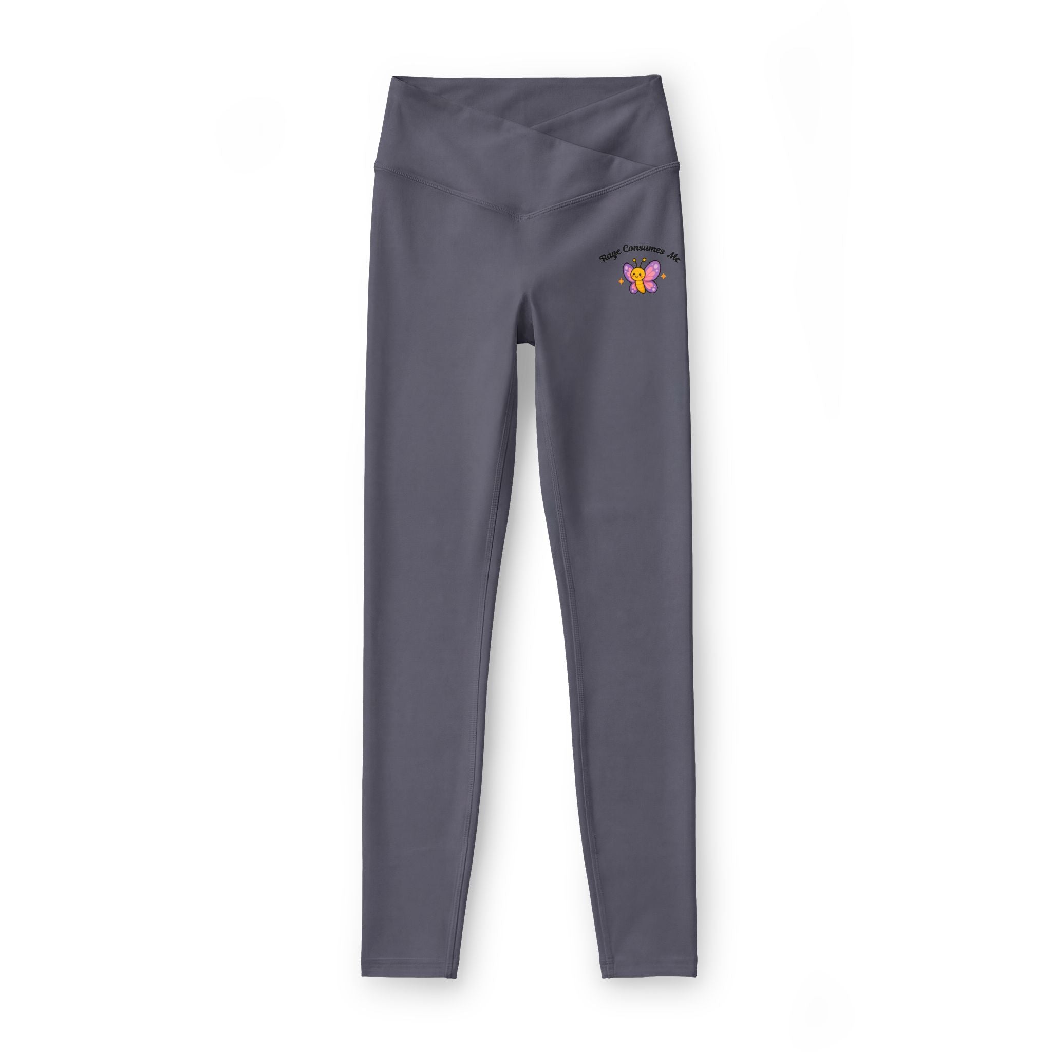 Leggings — 'You Are Worthy' Butterfly Graphic Women's Luxe Leggings